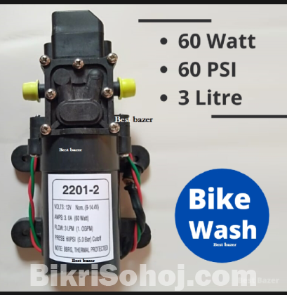 Bike & Car Washing Water Pump Motor Set, Ac Dc (60w 60psi)